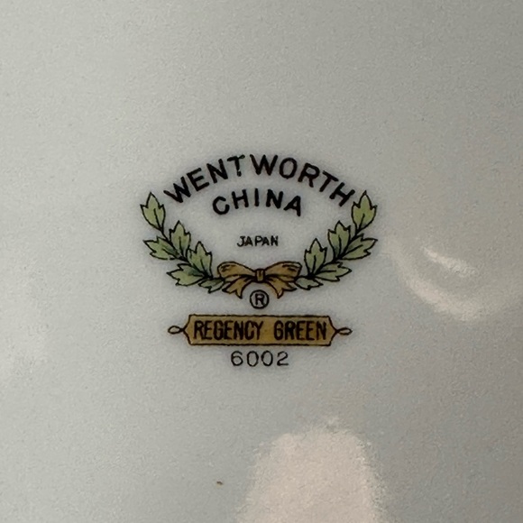 Regency Green Wentworth China Salad Dessert Bread  8 inches Plates set of 3 - Picture 4 of 5